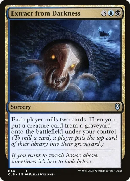 Extract from Darkness, Magic card CLB 844 — Commander Legends: Battle for Baldur's Gate set