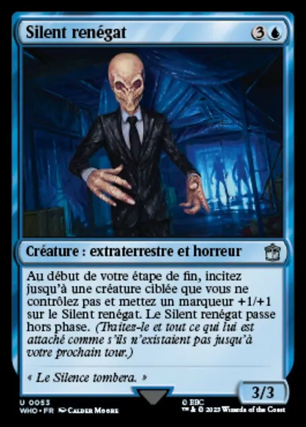 Silent renégat, carte Magic WHO 53 — extension Doctor Who