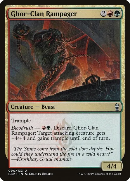 Ghor-Clan Rampager, Magic card GK2 90 — RNA Guild Kit set