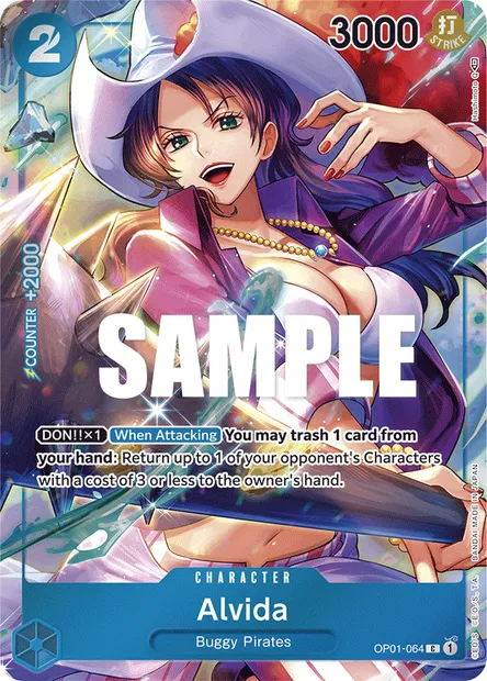 Alvida, One Piece card OP01-064 — ROMANCE DAWN set