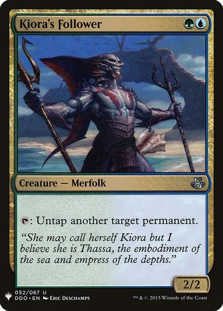 Kiora's Follower, Magic card PLST DDO-52 — The List set
