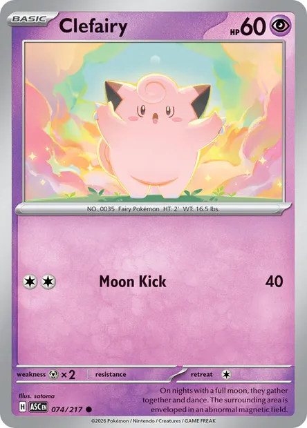 Clefairy, Pokémon card ASC 074 — Ascended Heroes set