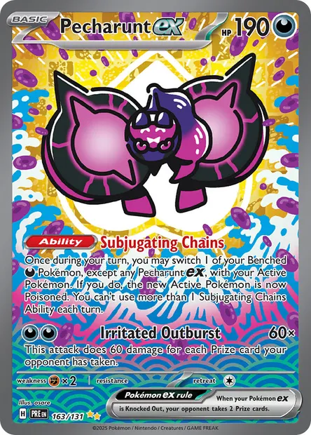 Pecharunt ex, Pokémon card PRE 163 — Prismatic Evolutions set