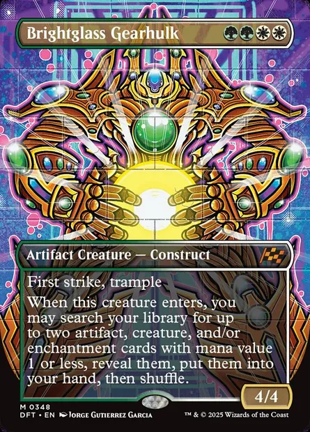 Brightglass Gearhulk, Magic card DFT 348 — Aetherdrift set