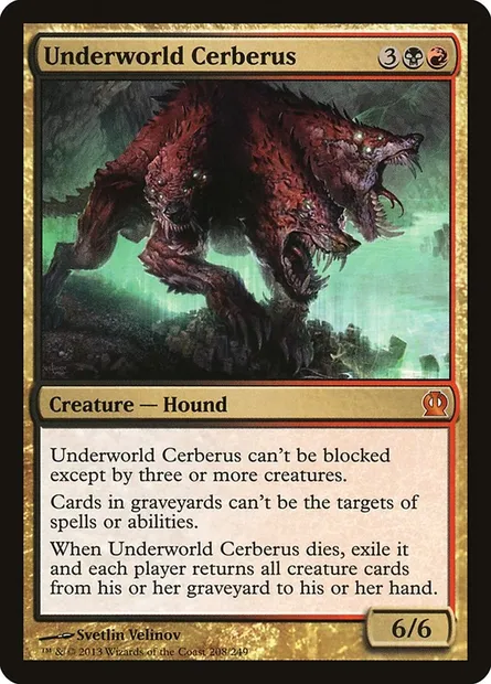 Underworld Cerberus, Magic card THS 208 — Theros set