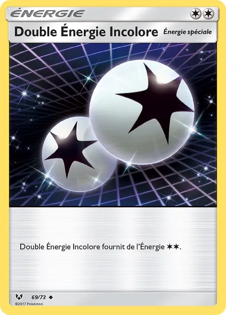 Double Énergie Incolore, carte Pokémon SLG 69 — extension Légendes Brillantes