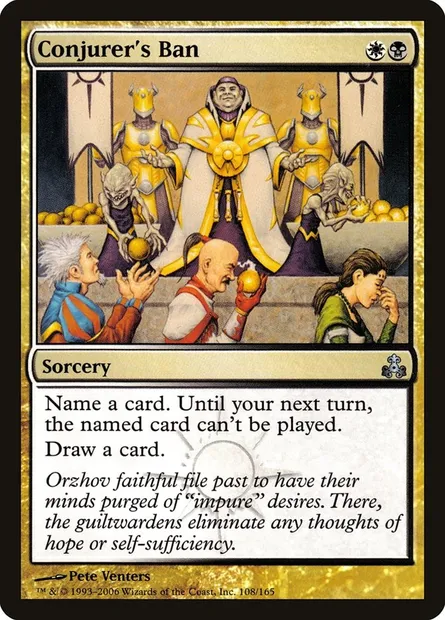Conjurer's Ban, Magic card GPT 108 — Guildpact set