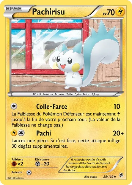 Pachirisu, carte Pokémon PHF 25 — extension Vigueur Spectrale