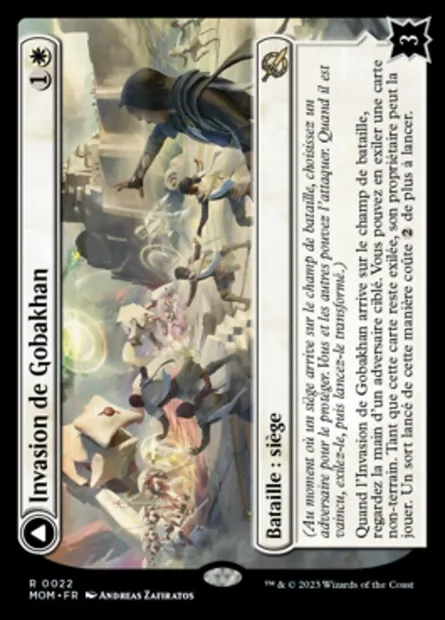 Invasion de Gobakhan // Déploiement de bouclier de lumière, carte Magic MOM 22 — extension L'invasion des machines