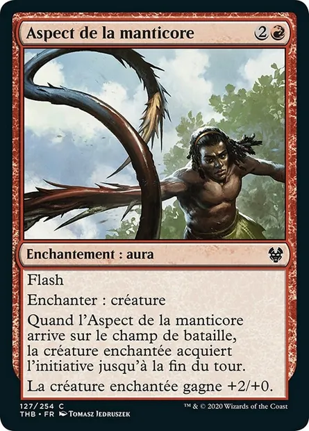 Aspect de la manticore, carte Magic THB 127 — extension Theros Beyond Death