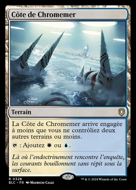 Côte de Chromemer, carte Magic BLC 328 — extension Bloomburrow Commander