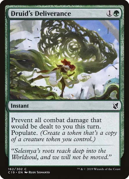 Druid's Deliverance, Magic card C19 162 — Commander 2019 set