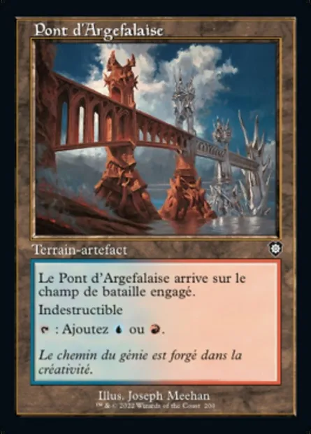 Pont d'Argefalaise, carte Magic BRC 200 — extension The Brothers' War Commander