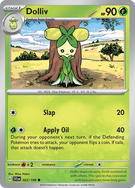 Dolliv, Pokémon card SVI 022 — Scarlet & Violet set