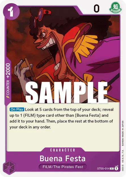 Buena Festa, One Piece card ST05-014 — ONE PIECE FILM edition set