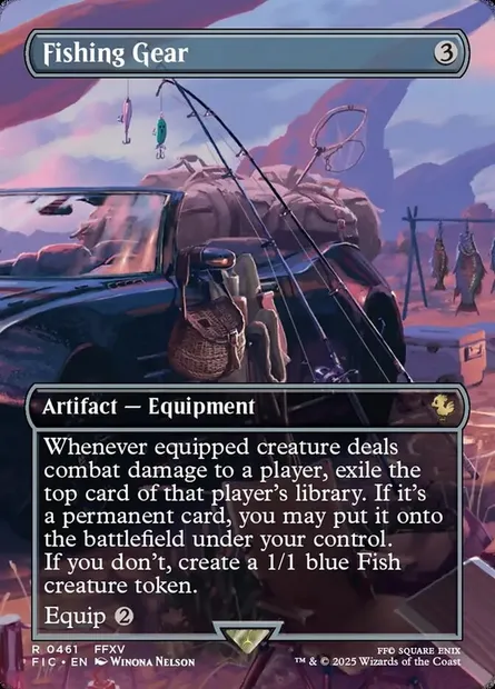 Fishing Gear, carte Magic FIC 461 — extension Final Fantasy Commander