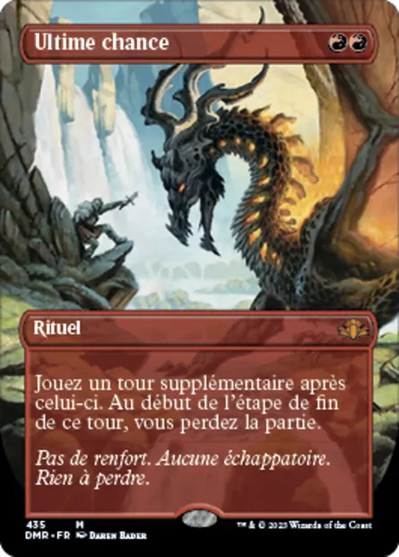 Ultime chance, carte Magic DMR 435 — extension Dominaria Remastered