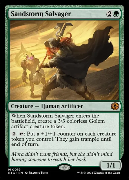 Sandstorm Salvager, Magic card BIG 19 — The Big Score set