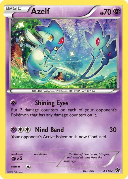 Azelf, Pokémon card XY 142 — XY Black Star Promos set