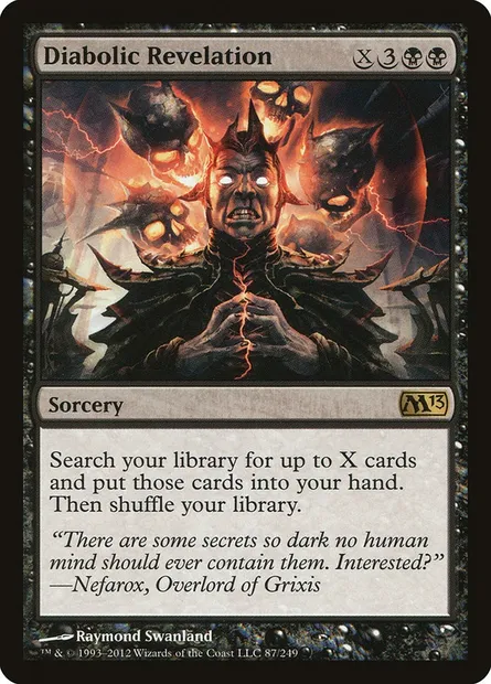 Diabolic Revelation, Magic card M13 87 — Magic 2013 set