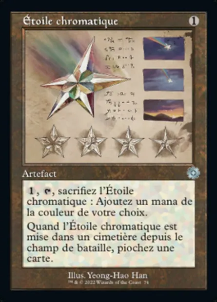 Étoile chromatique, carte Magic BRR 74 — extension The Brothers' War Retro Artifacts