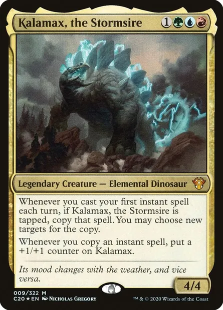 Kalamax, the Stormsire, Magic card C20 9 — Commander 2020 set