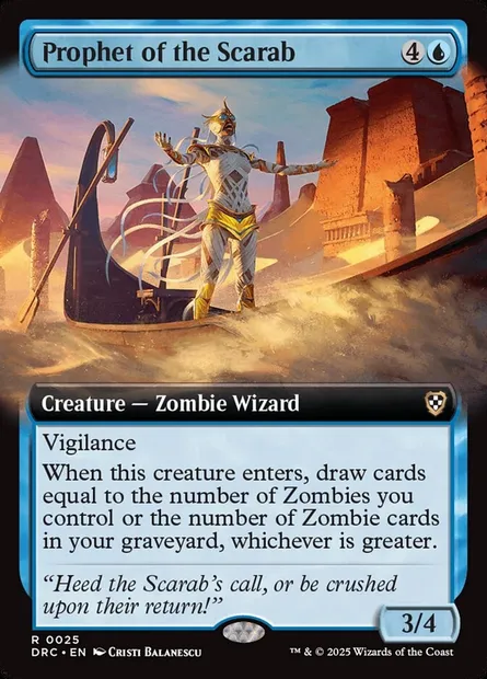 Prophet of the Scarab, Magic card DRC 25 — Aetherdrift Commander set