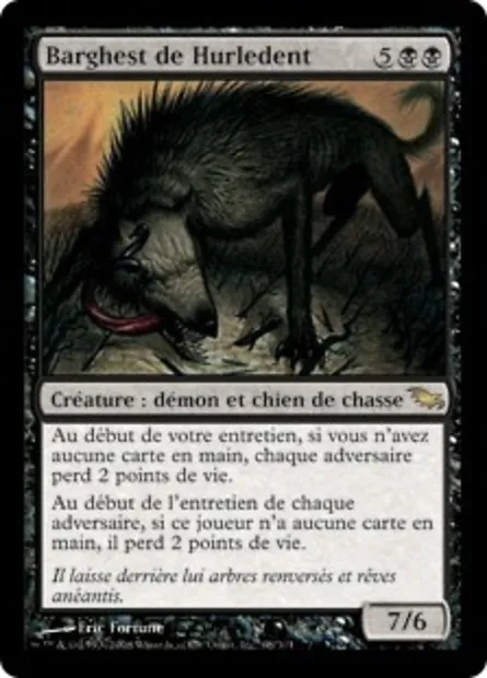 Barghest de Hurledent, carte Magic SHM 68 — extension Sombrelande