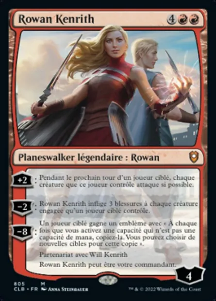 Rowan Kenrith, carte Magic CLB 805 — extension Commander Légendes : la bataille de la Porte de Baldur
