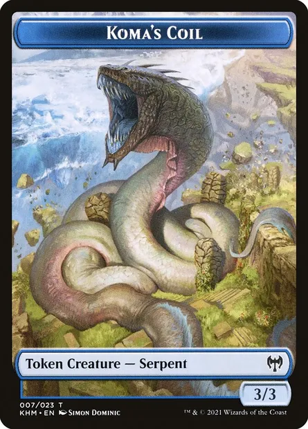 Koma's Coil, carte Magic TKHM 7 — extension Kaldheim Tokens