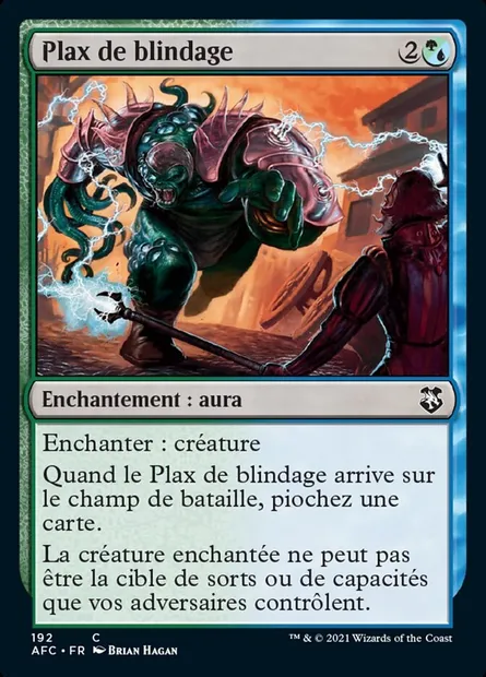 Plax de blindage, carte Magic AFC 192 — extension Forgotten Realms Commander