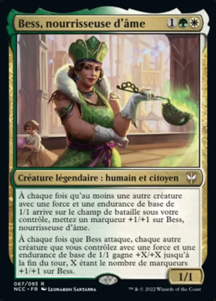 Bess, nourrisseuse d'âme, carte Magic NCC 67 — extension New Capenna Commander