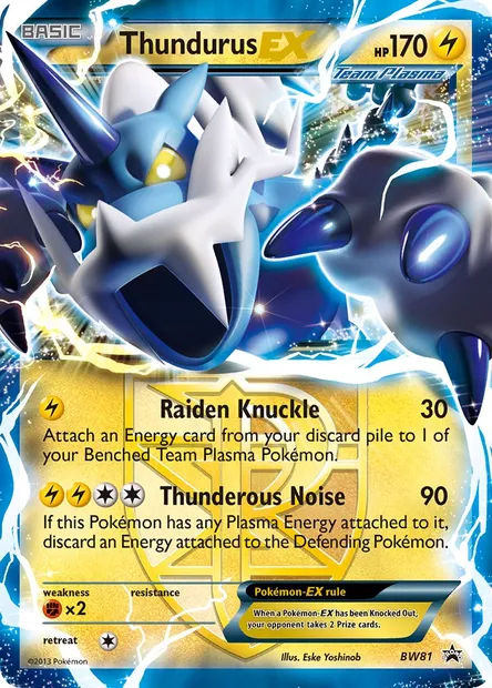 Thundurus-EX, Pokémon card BW 81 — BW Black Star Promos set