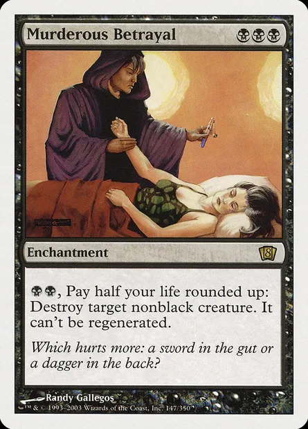 Murderous Betrayal, Magic card 8ED 147 — Eighth Edition set