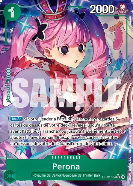 Perona, carte One Piece OP12-034 — extension L'HÉRITAGE DU MAÎTRE
