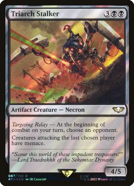 Triarch Stalker, Magic card 40K 67★ — Warhammer 40,000 Commander set