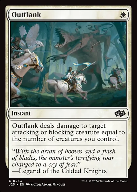 Outflank, Magic card J25 233 — Foundations Jumpstart set