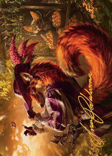 Mr. Foxglove // Mr. Foxglove, Magic card ABLB 31 — Bloomburrow Art Series set