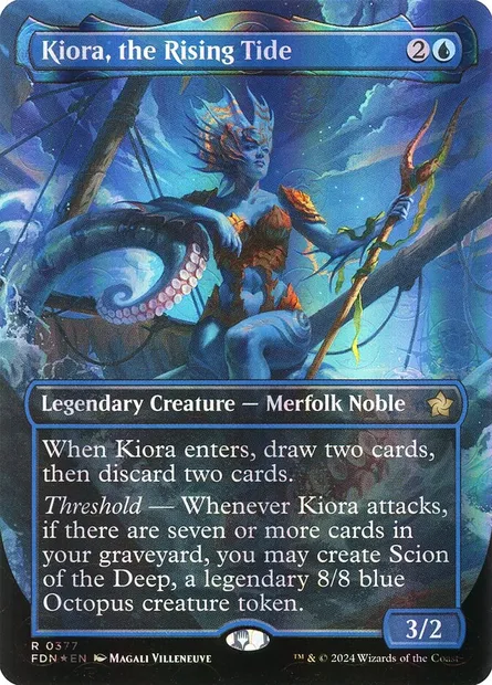 Kiora, the Rising Tide, Magic card FDN 377 — Foundations set