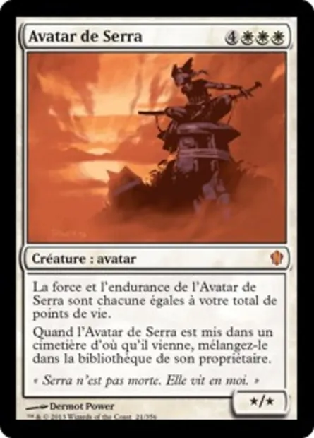 Avatar de Serra, carte Magic C13 21 — extension Commander 2013