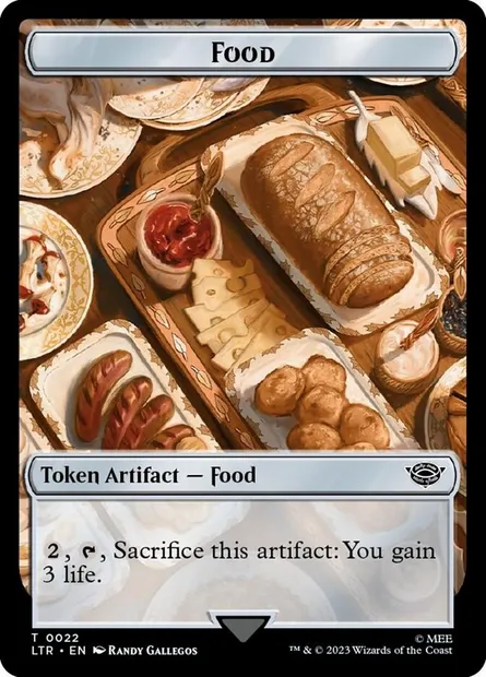 Food, carte Magic TLTR 22 — extension Tales of Middle-earth Tokens