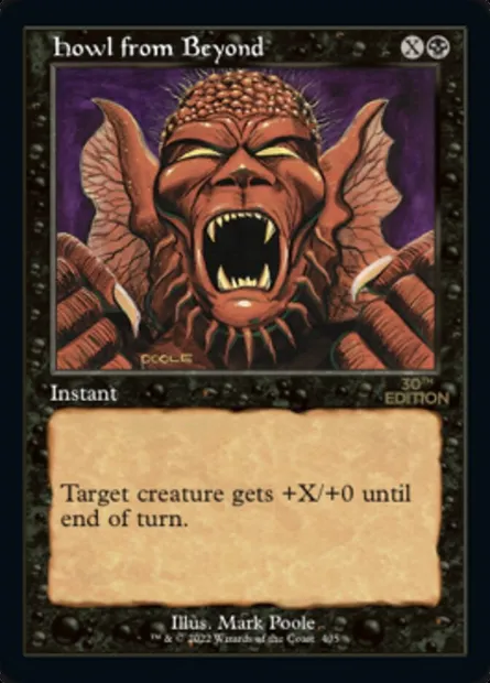 Howl from Beyond, Magic card 30A 405 — 30th Anniversary Edition set
