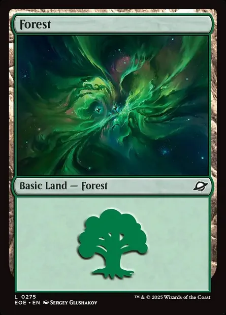 Forest, Magic card EOE 275 — Edge of Eternities set