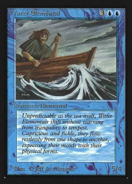 Elémental d'eau, carte Magic CED 92 — extension Collectors' Edition