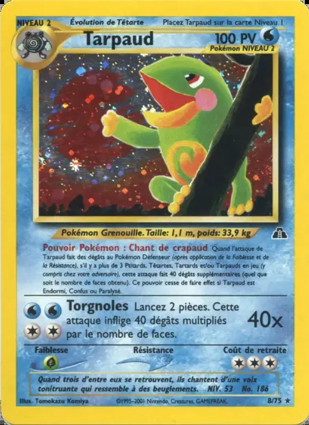 Tarpaud, carte Pokémon ND 8 — extension Neo Discovery