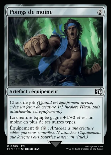 Poing du moine, carte Magic FIN 265 — extension Final Fantasy