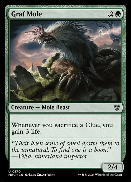 Graf Mole, Magic card MKC 170 — Murders at Karlov Manor Commander set