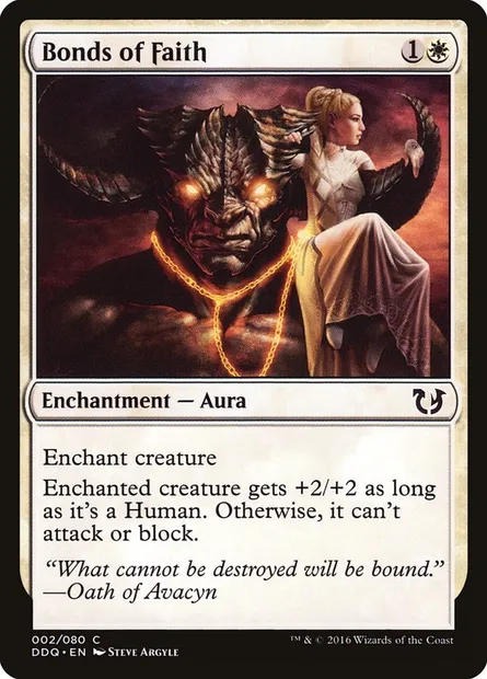 Bonds of Faith, Magic card DDQ 2 — Duel Decks: Blessed vs. Cursed set
