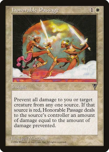 Passage honorable, carte Magic VIS 7 — extension Visions