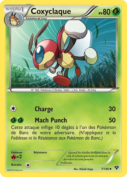 Coxyclaque, carte Pokémon XY 7 — extension XY